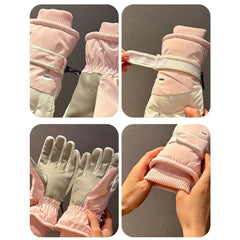 Warm Waterproof Touchscreen Ski Gloves for Men & Women