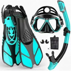 3 In 1 Snorkel Gear Set With Fins