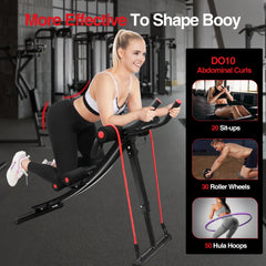 Foldable Ab Machine Core Trainer LCD