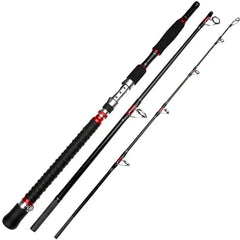 Portable Carbon Spinning Fishing Rod 3 Piece