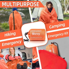 Emergency Thermal Mylar Sleeping Bag Survival Bivy