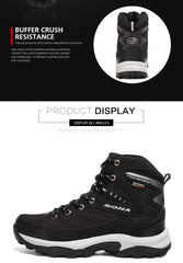 BONA New Hot Style Men Hiking Shoes Winter Outdoor Walking Jogging Shoes Mountain Sport Boots Climbing Sneakers