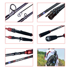 Carbon Travel Fishing Rod Fuji Lure