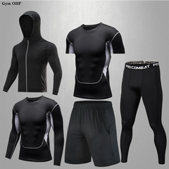 Men's Compression Rashguard Gym Running Training Suit