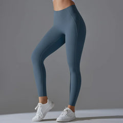 Women's High Waisted Peach Hip Lifting Yoga Leggings