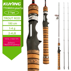 Carbon BFS Spinning Casting Fishing Rod