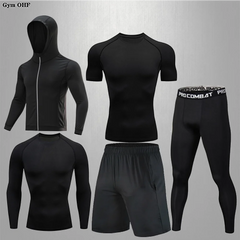 Men's Compression Rashguard Gym Running Training Suit