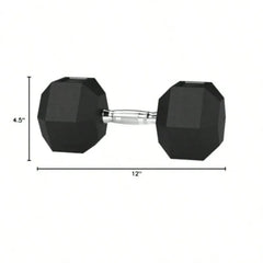 Rubber Hex Dumbbell Hand Weights Large Fitness