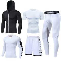 Men's Compression Running Tracksuit Fitness Sportswear Set