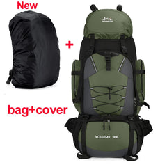 90L Waterproof Hiking Camping Backpack Large Capacity
