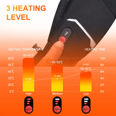 Waterproof Heated Winter Gloves for Skiing & Cycling