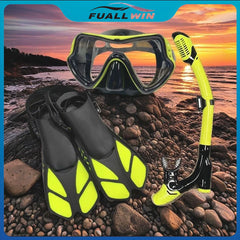 3 In 1 Snorkel Gear Set With Fins