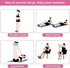 4-Level Resistance Band Tensioner with Handles