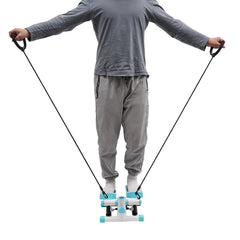 Mini Twist Stepper With Resistance Bands LED Screen