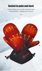 Waterproof Heated Winter Gloves for Skiing & Cycling