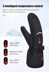 Waterproof Heated Winter Gloves for Skiing & Cycling