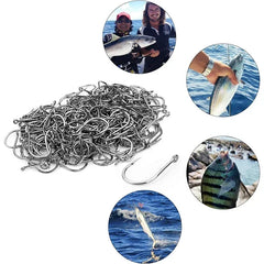 Carbon Steel Sharp Barbed Fishing Hooks 3#-12#