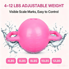Adjustable Water Fillable Kettlebell 4-12LB Portable Fitness