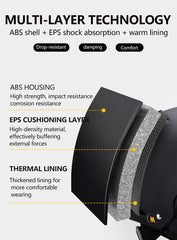 Professional Ski Helmet with Integrated Goggles