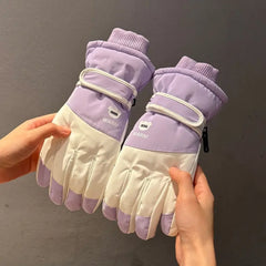 Warm Waterproof Touchscreen Ski Gloves for Men & Women