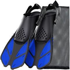 Adjustable Open Heel Snorkel Fins Adult Swimming