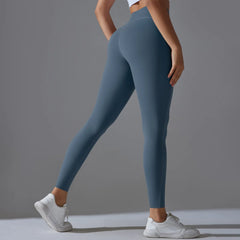Women's High Waisted Peach Hip Lifting Yoga Leggings