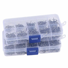 Carbon Steel Sharp Barbed Fishing Hooks 3#-12#