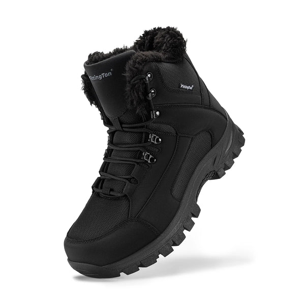 Men's Warm Winter Snow Boots – Wide Fit