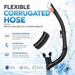 Full Dry Snorkel With Purge Valve