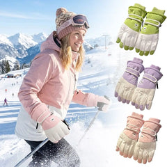 Warm Waterproof Touchscreen Ski Gloves for Men & Women