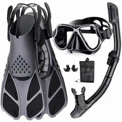 3 In 1 Snorkel Gear Set With Fins
