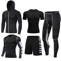 Men's Compression Running Tracksuit Fitness Sportswear Set