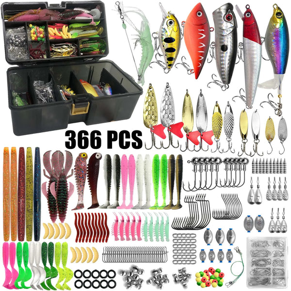 Multi Lure Fishing Kit Tackle Box Set