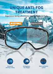 UV400 Anti-Fog Ski & Snowboard Goggles