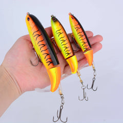 Whopper Popper Topwater Rotating Tail Fishing Lure