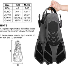 5-Piece Snorkeling Set with Mask, Snorkel & Fins