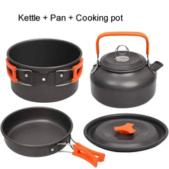 Camping Cookware Set Non Stick Pots For Two