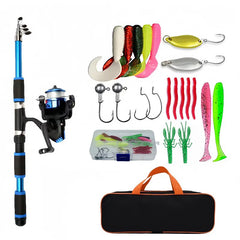 Telescopic Fishing Rod & Spinning Reel Combo Kit