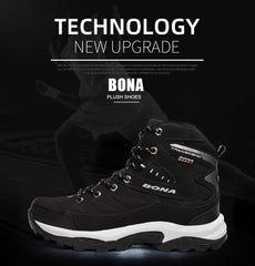 BONA New Hot Style Men Hiking Shoes Winter Outdoor Walking Jogging Shoes Mountain Sport Boots Climbing Sneakers