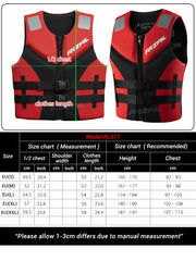 Adult Life Jacket for Water Sports & Boating