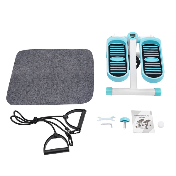 Mini Twist Stepper With Resistance Bands LED Screen