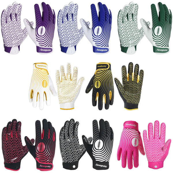 Youth American Football Receiver Gloves – Enhanced Grip