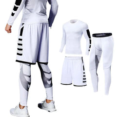 Men's Compression Running Tracksuit Fitness Sportswear Set