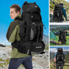 90L Waterproof Hiking Camping Backpack Large Capacity