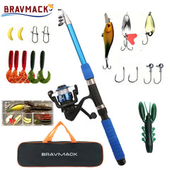 Telescopic Fishing Rod & Spinning Reel Combo Kit