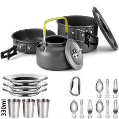 Camping Cookware Set Non Stick Pots For Two