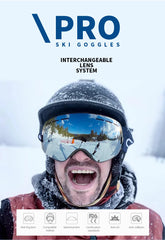 UV400 Anti-Fog Ski & Snowboard Goggles