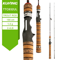 Carbon BFS Spinning Casting Fishing Rod