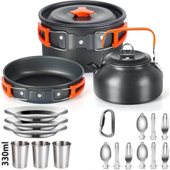 Camping Cookware Set Non Stick Pots For Two
