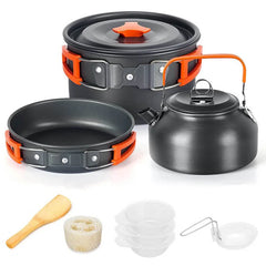 Camping Cookware Set Non Stick Pots For Two